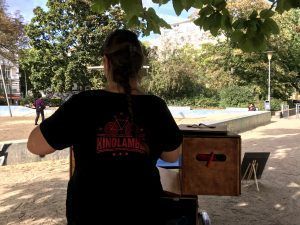 Mini-Kino in Volkspark am Weinberg
